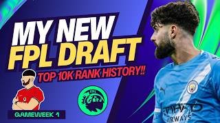 MY NEW FPL GW1 DRAFT! | TOP 10K RANK HISTORY! ✅ | Fantasy Premier League Tips 2026/27