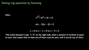 Solving Trig Equations Part 3 of 3