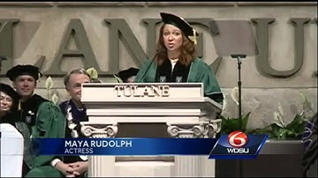 Maya Rudolph delivers keynote speech at Tulane
