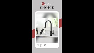Kitchen Faucet Brushed Nickel Color Surface Hot and Cold Water Faucet Kitchen Sink Faucet Pull-ou...