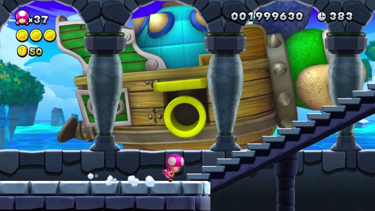New Super Mario Bros.U Deluxe: Sparkling Waters: Larry's Torpedo