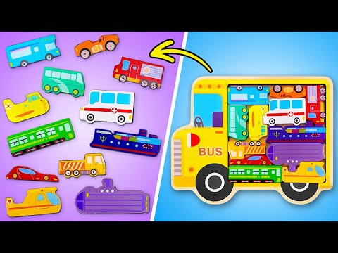 🚌 Learn Vehicles with Puzzle Fun! | Preschool & Toddler Learning