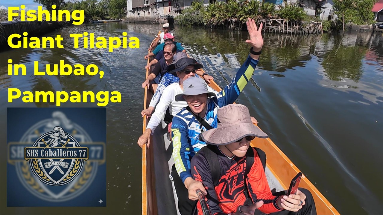 Fishing Giant Tilapia in Lubao Pampanga with SHS Caballeros Batch 77