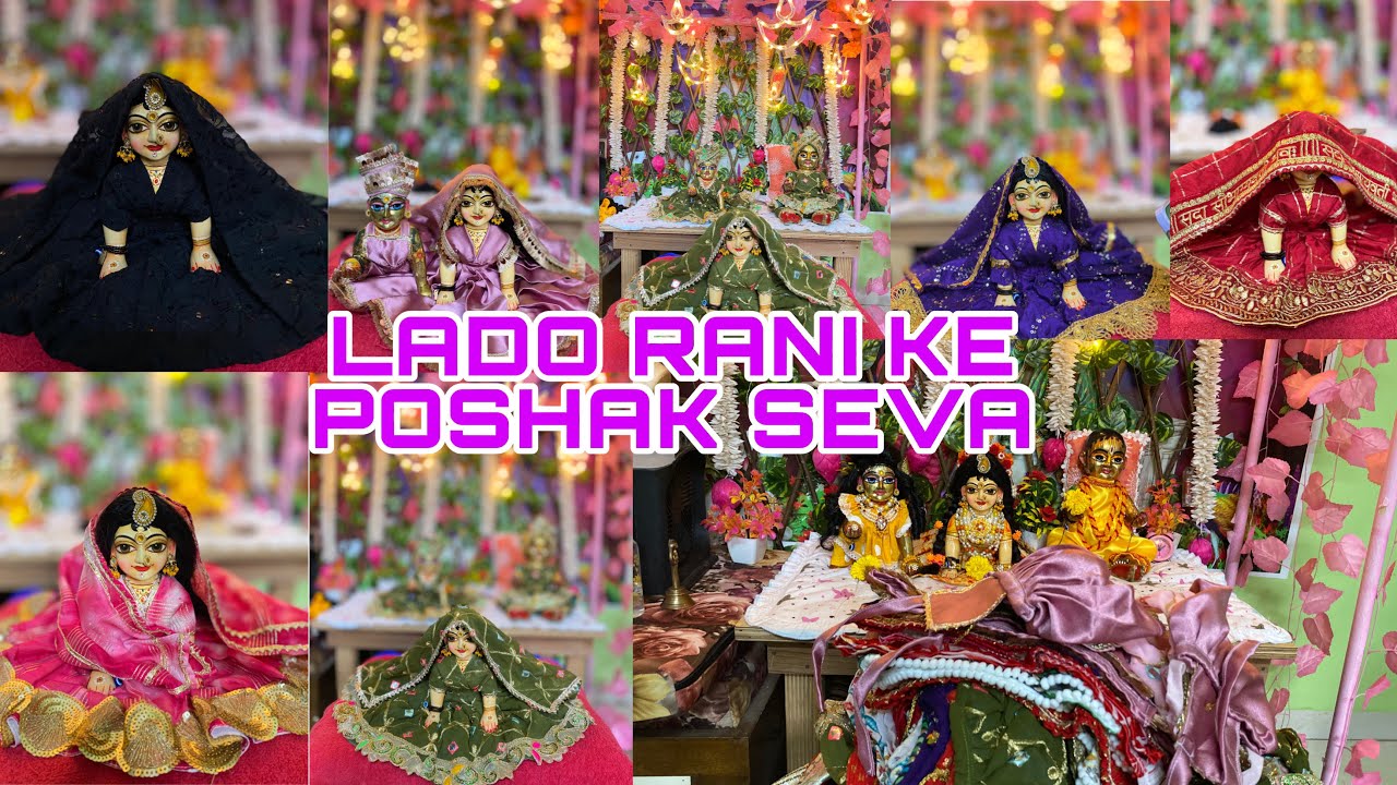 Radha Rani ke liye aaya itna sara poshak 😍 #krishnadevotee7 #laddugopal #radheradhe #radhe #poshak