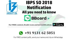 IBPS SO 2018