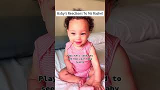 Baby’s reaction to Ms Rachel #funny #baby #fyp #fypシ゚viral #fypage #funnyvideo