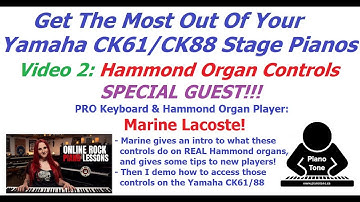 Yamaha CK Series: Hammond Organ Controls