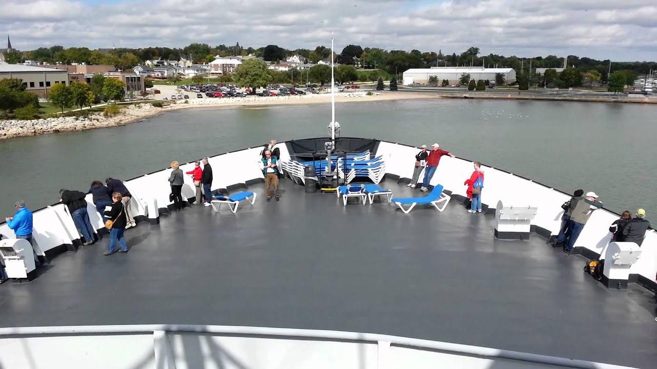S.S. Badger Arriving In Manitowoc, View From Ship, September 25, 2012