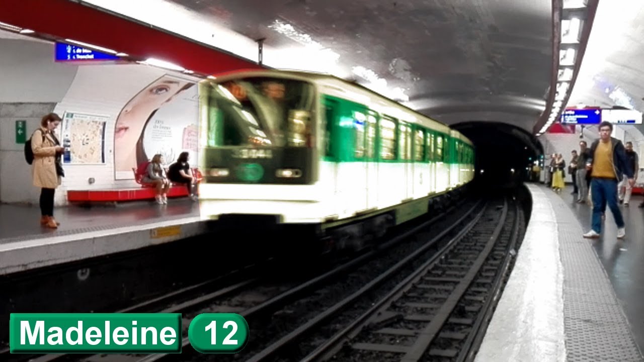 Madeleine Ligne 12 Métro de Paris ( RATP MF67 ) YouTube