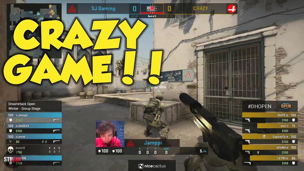 🇫🇮 SJ Gaming vs 🇪🇺 CR4ZY [Dust2] Highlights - DreamHack Open Winter 2019