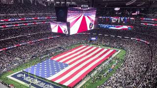 National Anthem AT&T Stadium Arlington Texas Dallas Cowboys vs Minnesota Vikings 12/14/25