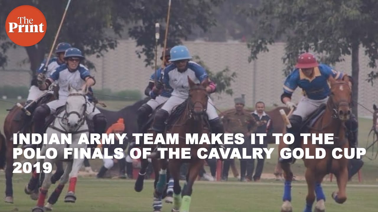 Indian Army team makes it to the polo finals of the Cavalry Gold Cup 2019
