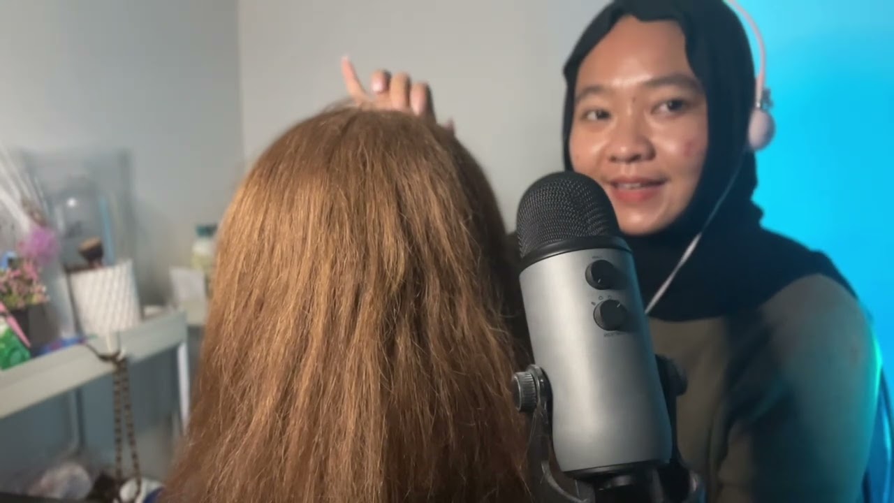 ASMR KAKAK GARUKIN KEPALA ADIK + BACA DONGENG SEBELUM TIDUR, ASMR Fairy Tale & Head Scratching✨