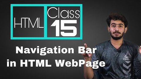 Web Designing Full Course in Urdu/Hindi || Class 15 Add Nav Bar, Navigation