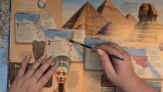 ASMR ~ Brushing Maps of African History! Soft Spoken Educational Relaxation for Sleep