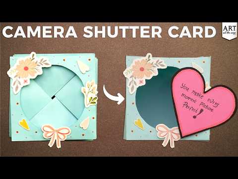 DIY Camera Shutter Card | Surprise Message Card Idea | Handmade Interactive Card Tutorial
