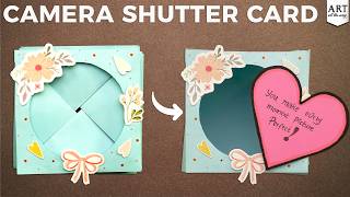 Diy Camera Shutter Card Surprise Message Card Idea Handmade Interactive Card Tutorial