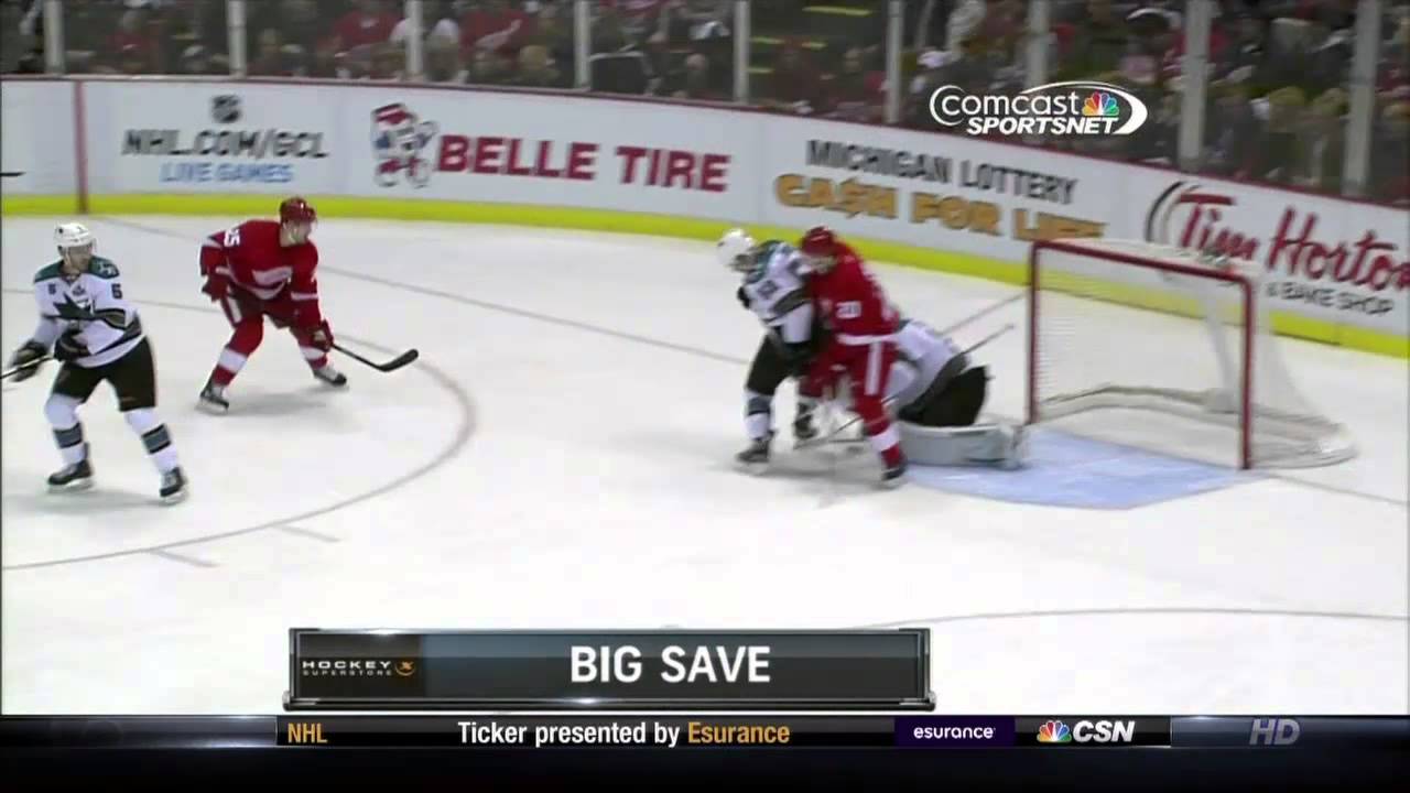 bay area map Antti Niemi Save 4/11/2013 at Detroit