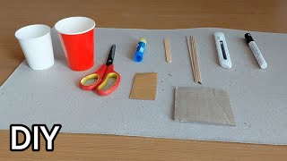 Best Mini Dustin made from paper cup , how to make desk organizer , how to make dustbin