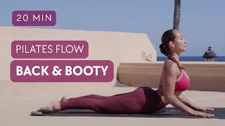 20-Min Back & Booty Pilates Flow | Strengthen Glutes & Spine | Beginner–Intermediate