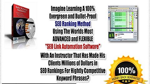 GSA Search engine ranker video training