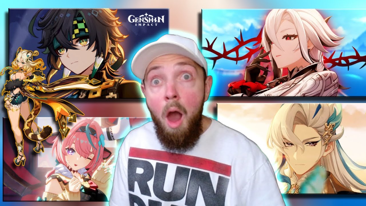 FIRST TIME REACTION to GENSHIN IMPACT Character Trailers #2