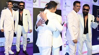 A Warm Hug 🫂 From Akshay Kumar & Lord Bobby Deol at Pinkvilla Screen & Style Icon Awards 😎🔥📸