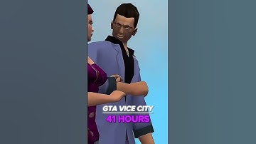 HOW LONG DOES IT TAKE TO FINISH GTA GAMES #shorts #gta