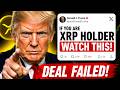 XRP URGENT: CLARITY ACT DEAL FAILS!! (XRP WARNING)