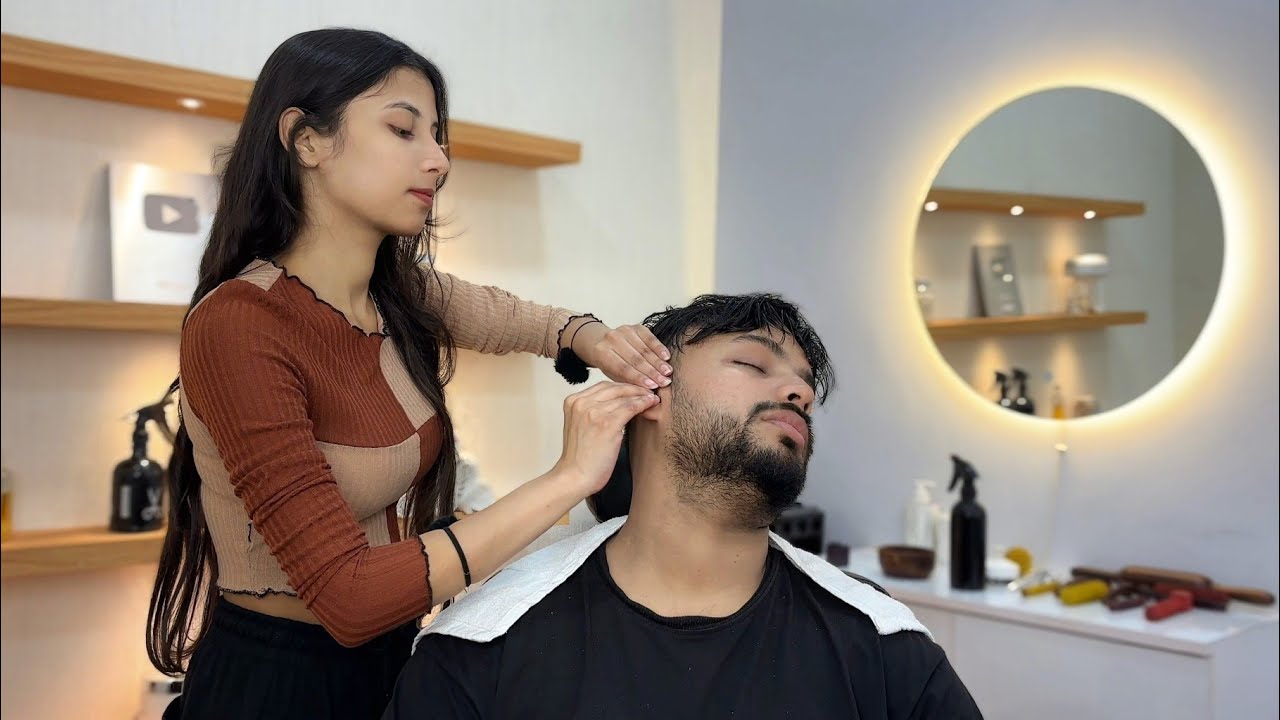 15 Min ASMR HEAD MASSAGE by SHIVU BARBER 💆🏻‍♂️| RELAXING ASMR MASSAGE ✨