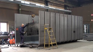 Ruimteventilatie voor lasrook KEMPER Push-Pull in gebruik