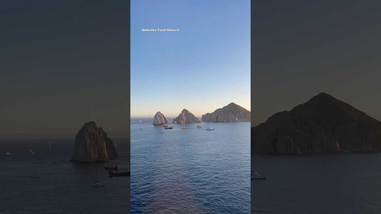 Iconic Rock Formations Sailing Away from Cabo San Lucas