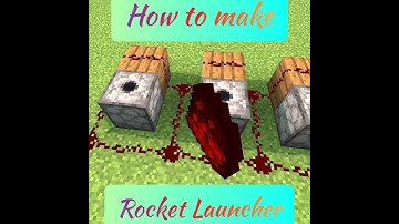 How To Make A Automatic Rocket Launcher | Minecraft Me 100%Working Rocket Launcher kese bane #shorts