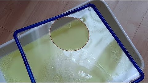 Science Experiment - Surface Tension - Loop of Thread in a Soap Film