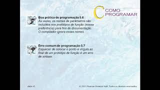 Deitel C Como Programar. Cap 5 - Funções