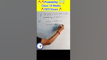 😱Wow इतना आसान😳 Probability class 10|🔥board 2023 #shorts #maths #viral #cbse #facts #youtubeshorts