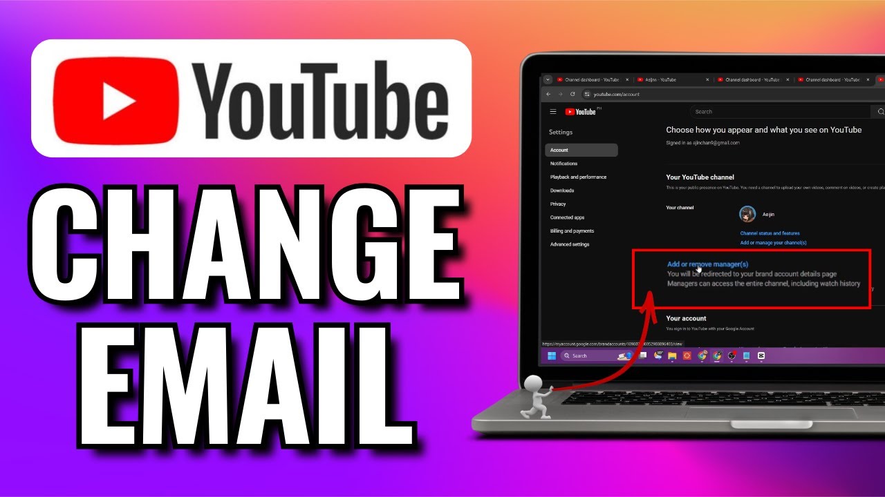 How Do You Change Your Email On Youtube