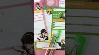 super cute Spy x Family anime stationery merch 🌸 feat: Anya, Yor & Loid Forger