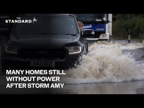 Many homes still without power after Storm Amy