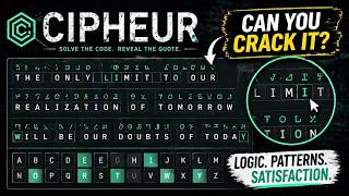 Cipheur Gameplay | Solving Cryptogram Puzzles