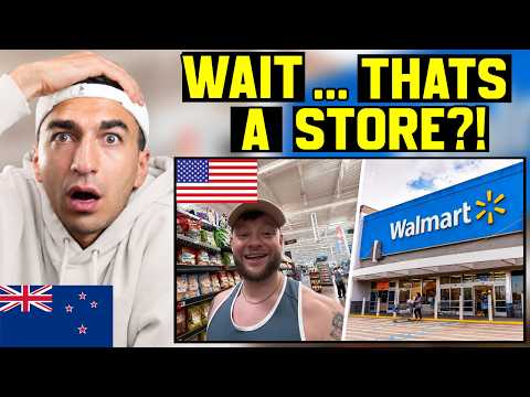 New Zealander Reacts to a British Family visits a Walmart Supercenter in America!