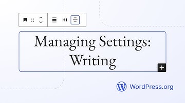 Managing Settings: Writing