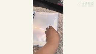 樂譜夾藍色音符款｜封面・翻頁・透明內袋實拍｜編號2480125系列｜柚子樂器