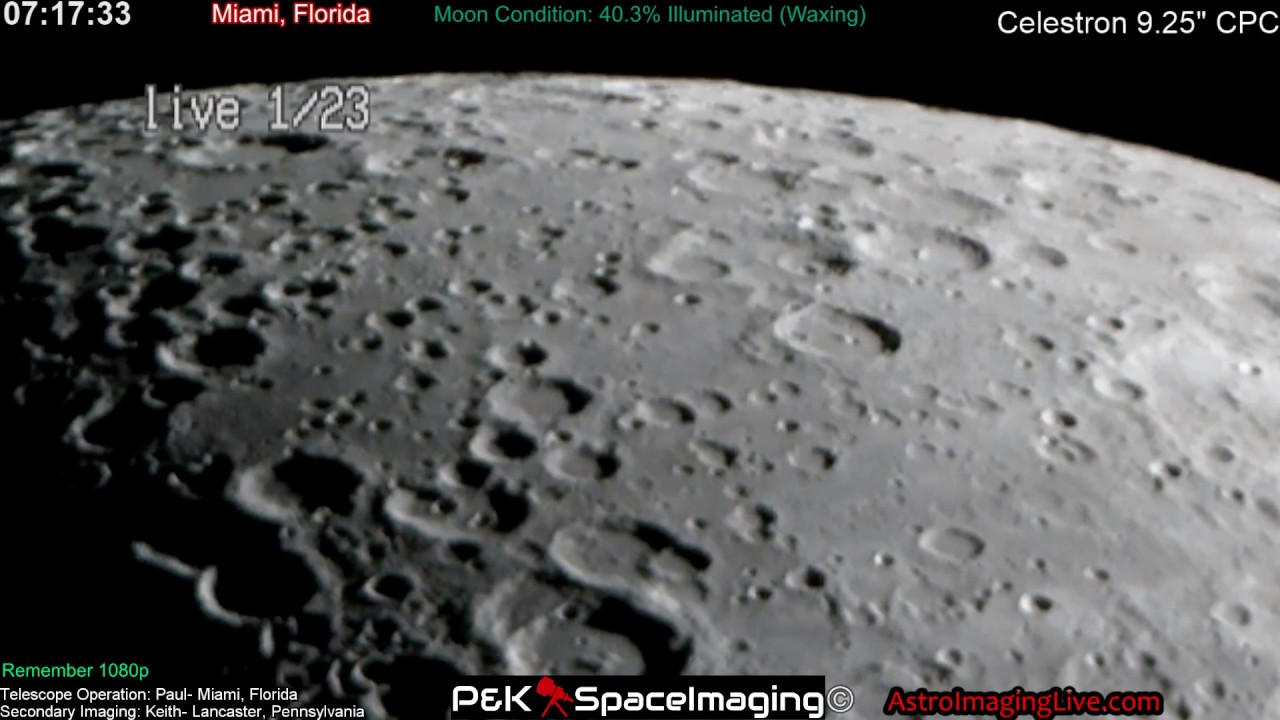 UFO's Flying By The Moon? Let's Find Out! LIVE TELESCOPE! (1-23-18)