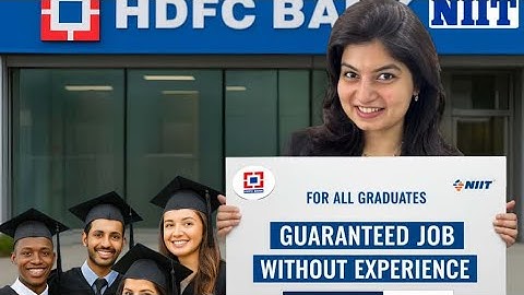Land Your Dream Banking Job Without an Entrance Test! #HDFCYesBankerProgram #Banking #JobOffer #NIIT