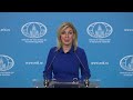Брифинг М.Захаровой, Москва, 10 октября 2023 года