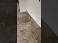 Flagstone Floor Installation Construction Tiling Kitchen Stone Tilesetter Grout Remodel 