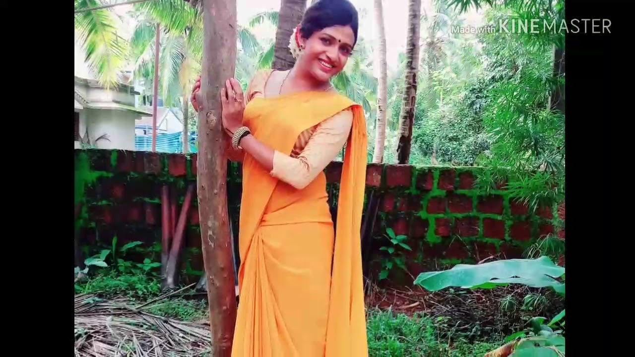 Kerala crossdresser in saree.