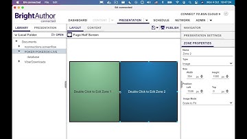 Create a Multi-Zone Presentation in BrightAuthor With Fugo Player URL and Live TV Stream