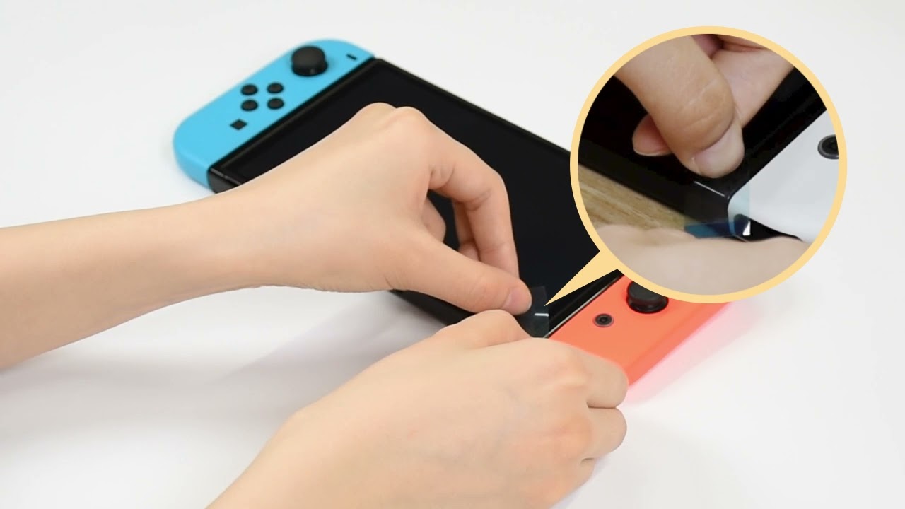 フィルムを剥がす場合【貼りやすい有機EL高画質フィルム ピタ貼り for Nintendo Switch(有機ELモデル)】 YouTube フィルムを剥がす場合【貼りやすい有機EL高画質フィルム ピタ貼り for Nintendo Switch(有機ELモデル)】 YouTube